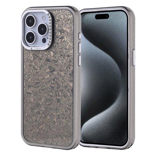 iPhone 15 Pro Max Kılıf Taşlı Işıltılı Tasarım Kamera Çıkıntılı Kapi Kapak