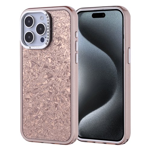 iPhone 15 Pro Max Kılıf Taşlı Işıltılı Tasarım Kamera Çıkıntılı Kapi Kapak