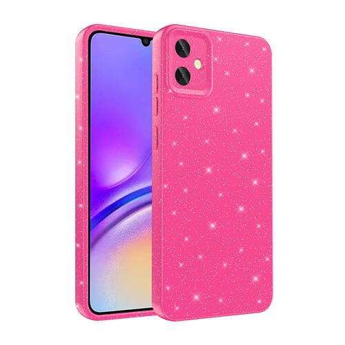 Galaxy A05 Kılıf Kamera Korumalı Simli Parıltılı Lüks Silikon