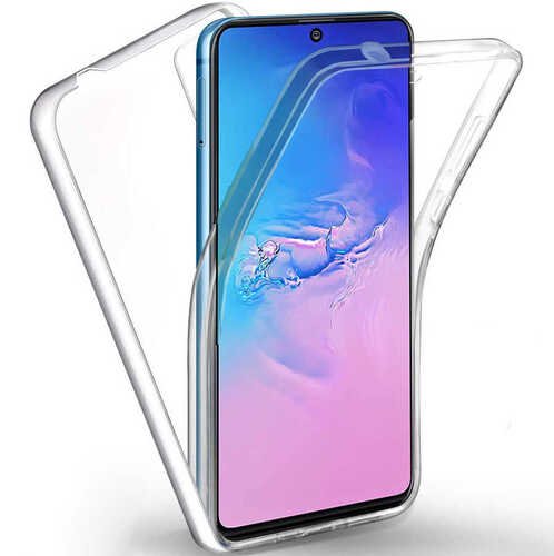 Xiaomi Redmi 9T Kılıf 360 Tam Koruma Şeffaf Silikon