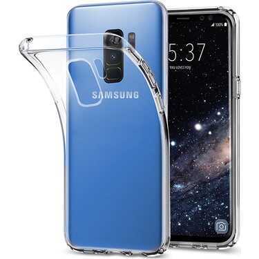 Galaxy S9 Plus Kılıf İnce ve Esnek Şeffaf Süper Silikon