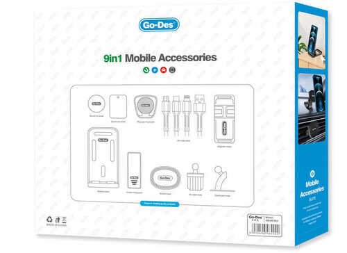 GD-HD780 Go Des 9 in 1 Araç Tutucu Seti