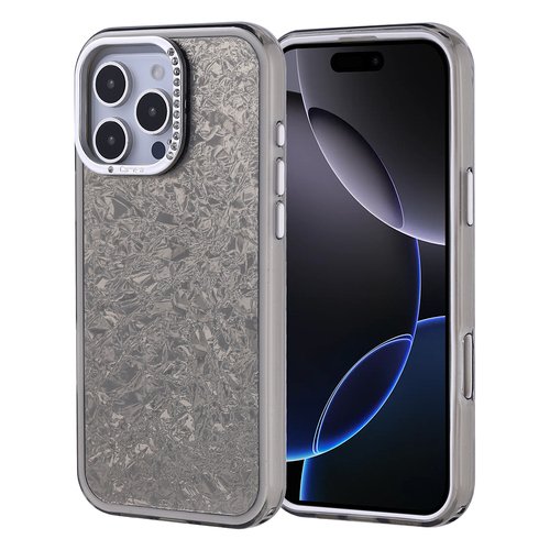 iPhone 16 Pro Max Kılıf Taşlı Işıltılı Tasarım Kamera Çıkıntılı Kapi Kapak