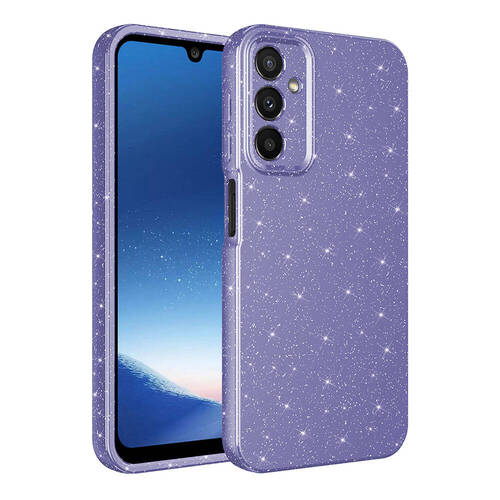 Galaxy A25 Kılıf Kamera Korumalı Simli Parıltılı Lüks Silikon