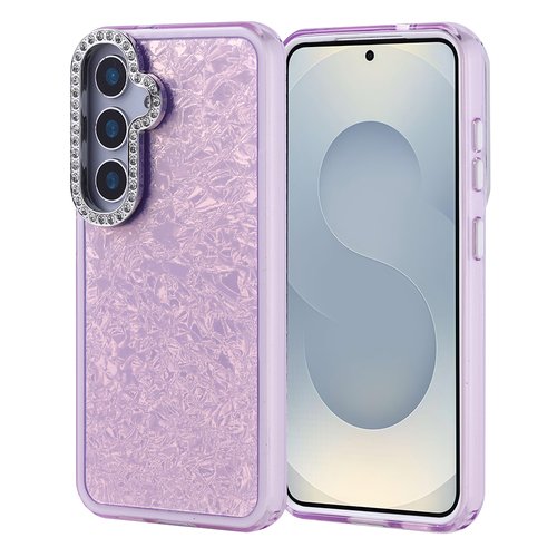 Galaxy S24 Kılıf Taşlı Işıltılı Tasarım Kamera Çıkıntılı Kapi Kapak