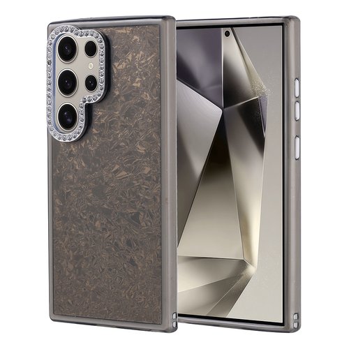 Galaxy S24 Ultra Kılıf Taşlı Işıltılı Tasarım Kamera Çıkıntılı Kapi Kapak