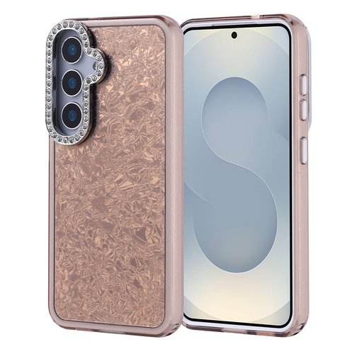 Galaxy S25 Kılıf Taşlı Işıltılı Tasarım Kamera Çıkıntılı Kapi Kapak