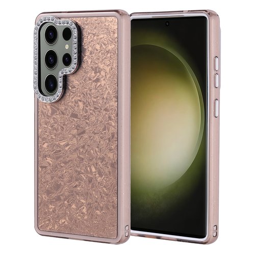 Galaxy S25 Ultra Kılıf Taşlı Işıltılı Tasarım Kamera Çıkıntılı Kapi Kapak