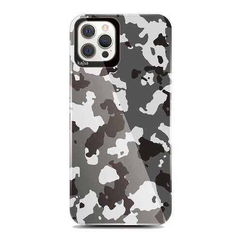 Apple iPhone 12 Pro Max Kılıf Asker Desenli Kajsa Camo Kapak