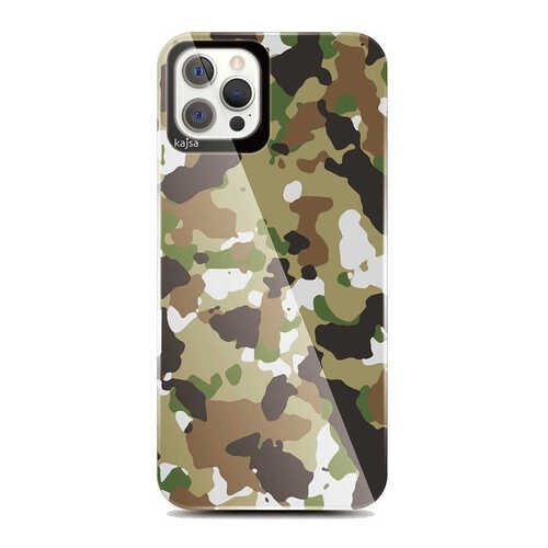 Apple iPhone 12 Pro Max Kılıf Asker Desenli Kajsa Camo Kapak