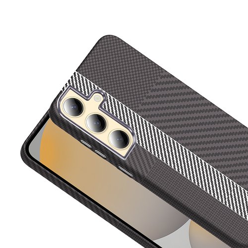 Galaxy S24 Kılıf Magsafe Şarj Özellikli Karbon Fiber Görünümlü Gros Kapak