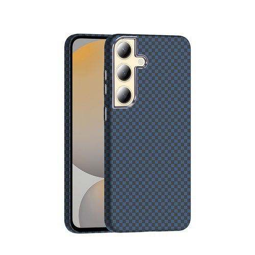 Galaxy S24 Plus Kılıf Magsafe Şarj Özellikli Karbon Fiber Görünümlü Gros Kapak