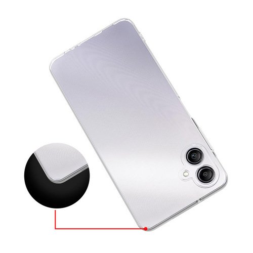 Galaxy A06 Kılıf İnce ve Esnek Şeffaf Süper Silikon