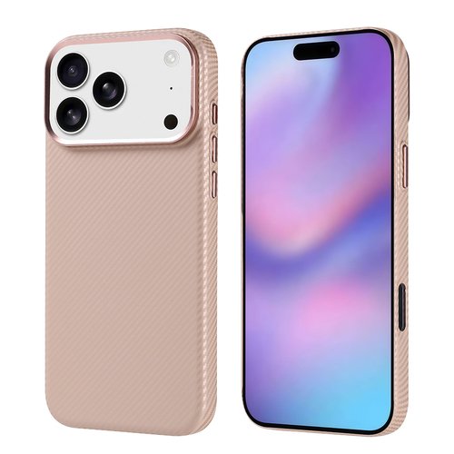 iPhone 17 Pro Max Kılıf Magsafe Şarj Özellikli Karbon Fiber Görünümlü Ultra İnce Premium Next Kapak