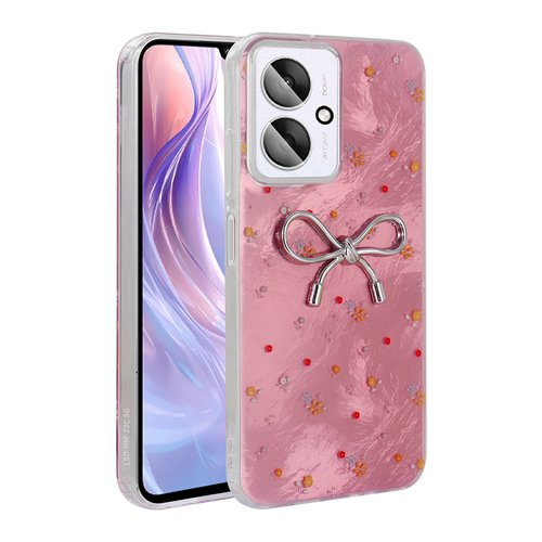 Redmi 13C Kılıf Kamera Çıkıntılı Parlak Figürlü Shiny Happy Silikon Kapak