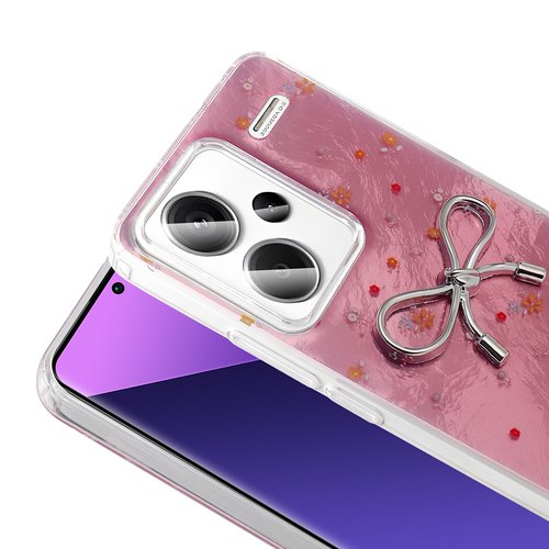 Redmi Note 13 Pro Plus 5G Kılıf Kamera Çıkıntılı Parlak Figürlü Shiny Happy Silikon Kapak