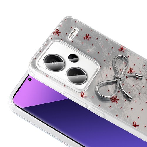 Redmi Note 13 Pro Plus 5G Kılıf Kamera Çıkıntılı Parlak Figürlü Shiny Happy Silikon Kapak