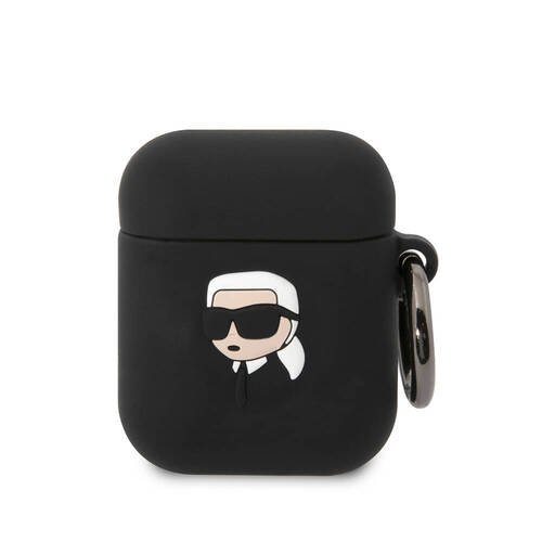 Apple Airpods Kılıf Karl Lagerfeld Orjinal Lisanslı Karl 3D Silikon Kapak