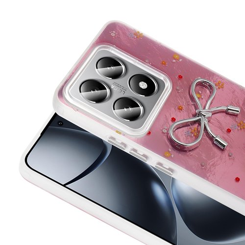 Xiaomi 14T Kılıf Kamera Çıkıntılı Parlak Figürlü Shiny Happy Silikon Kapak