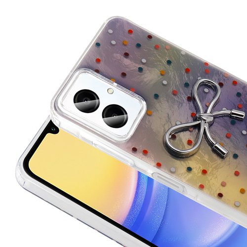 Galaxy A06 Kılıf Kamera Çıkıntılı Parlak Figürlü Shiny Happy Silikon Kapak