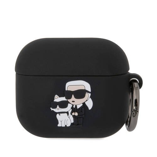 Apple Airpods 3. Nesil Kılıf Karl Lagerfeld Orjinal Lisanslı Karl & Choupette 3D Silikon Kapak