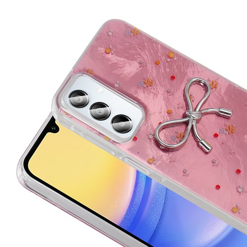 Galaxy A15 Kılıf Kamera Çıkıntılı Parlak Figürlü Shiny Happy Silikon Kapak