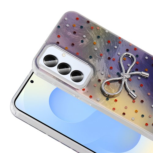 Galaxy S25 Kılıf Kamera Çıkıntılı Parlak Figürlü Shiny Happy Silikon Kapak