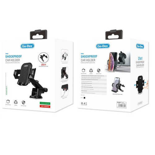GD-HD693 Go Des 2 in 1 Araç Telefon Tutucu