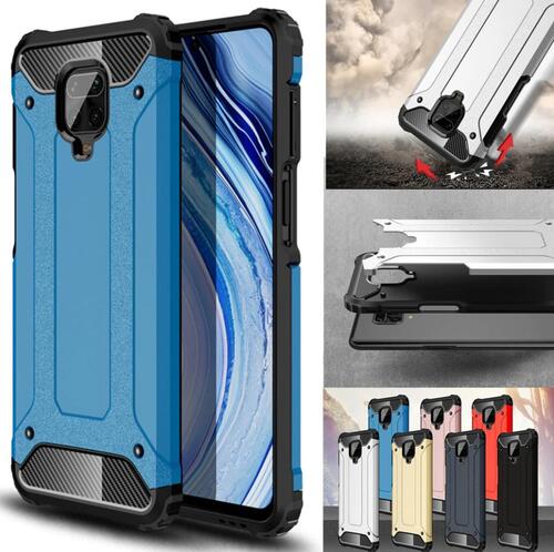 Xiaomi Redmi Note 9S Armor Hybrid Zırh Kamera Korumalı Kılıf