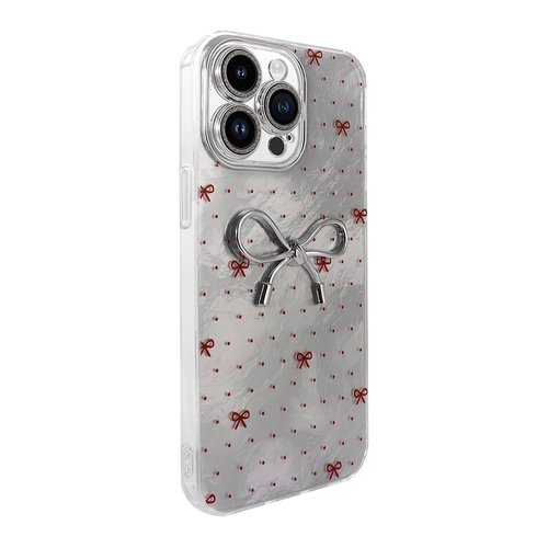 iPhone 14 Pro Max Kılıf Kamera Çıkıntılı Parlak Figürlü Shiny Happy Silikon Kapak