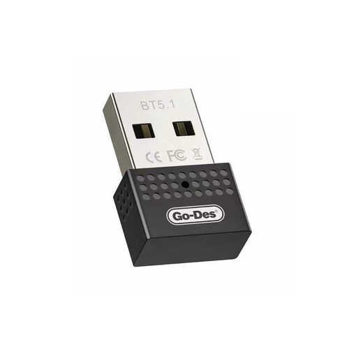 Go Des GD-BT112 USB Bluetooth Adaptör V5.1 2.4 GHz 3 Mbps Aktarım Hızı