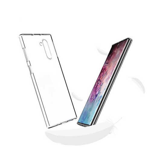 Galaxy Note 10 Kılıf İnce ve Esnek Şeffaf Süper Silikon