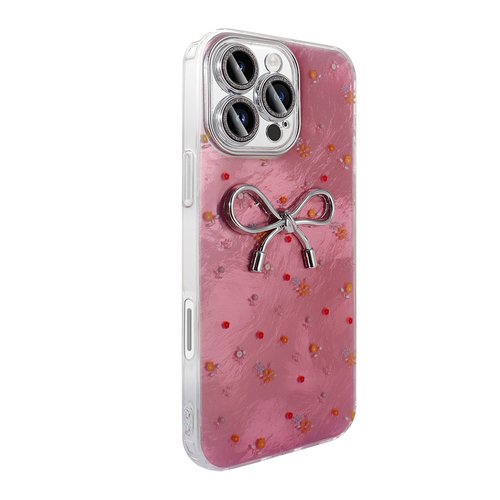 iPhone 16 Pro Kılıf Kamera Çıkıntılı Parlak Figürlü Shiny Happy Silikon Kapak