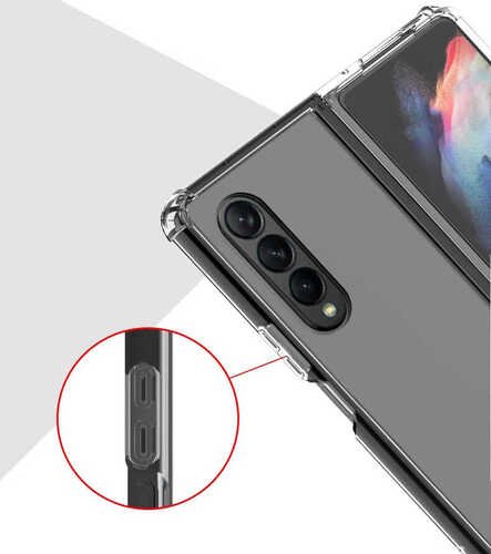 Galaxy Z Fold 3 Kılıf Köşeleri Airbagli Anti Shock Silikon