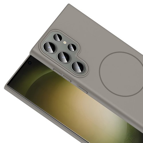 Galaxy S23 Ultra Kılıf Magsafe Şarj Özellikli Kamera Çıkıntılı Hard Sensitive Sert Kapak