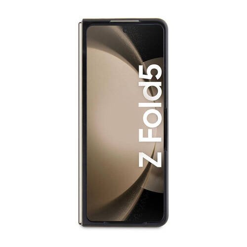 Galaxy Z Fold 5 Kılıf Karl Lagerfeld Orjinal Lisanslı K&C Metal Logolu Saffiano Kapak