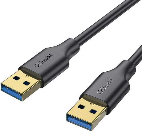 Qgeem QG-CVQ19 USB To USB Kablo 183 cm 5 Gbps Yüksek Hızlı Veri Aktarım Kablousu Altın Kaplama