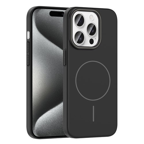 iPhone 15 Pro Max Kılıf Magsafe Şarj Özellikli Kamera Çıkıntılı Hard Sensitive Sert Kapak