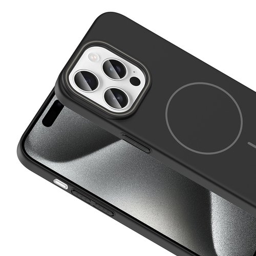 iPhone 15 Pro Max Kılıf Magsafe Şarj Özellikli Kamera Çıkıntılı Hard Sensitive Sert Kapak