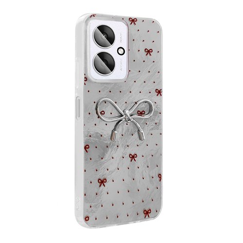 Poco C65 Kılıf Kamera Çıkıntılı Parlak Figürlü Shiny Happy Silikon Kapak