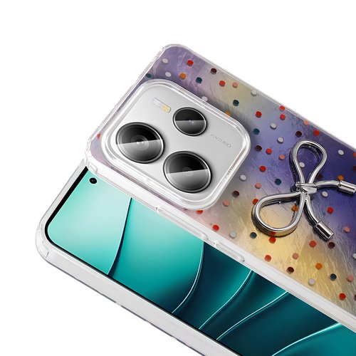 Redmi Note 14 5G Kılıf Kamera Çıkıntılı Parlak Figürlü Shiny Happy Silikon Kapak