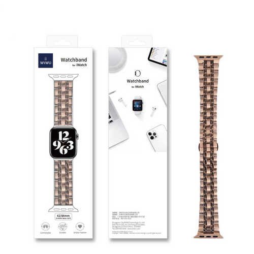 Apple Watch 42mm Wiwu Seven Beads Steel Belt Metal Kordon