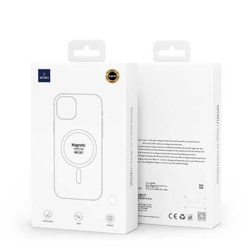 Apple iPhone 12 Kılıf Wiwu Magnetic Crystal Magsafe Wireless