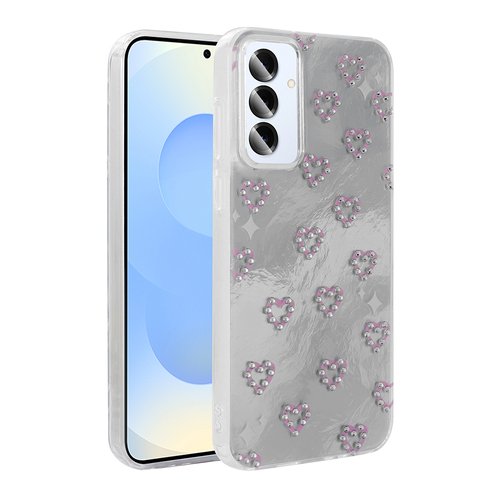 Galaxy S24 Plus Kılıf Kamera Çıkıntılı Parlak Figürlü Shiny Happy Silikon Kapak