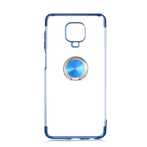 Redmi Note 9S / Redmi Note 9 Pro Kılıf Kenarları Renkli Yüzüklü Manyetik Silikon
