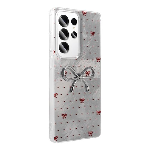 Galaxy S24 Ultra Kılıf Kamera Çıkıntılı Parlak Figürlü Shiny Happy Silikon Kapak