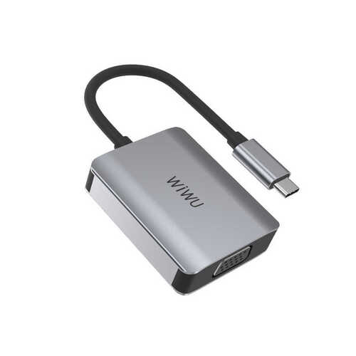 Wiwu Alpha A20VH 2 in 1 Type-C Hub HDMI 4K + VGA Çoğaltıcı Adaptör