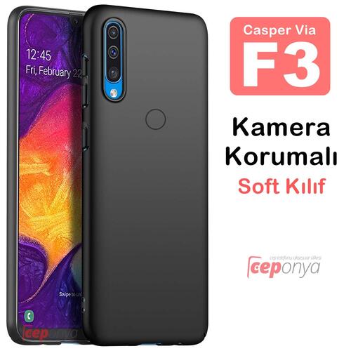 Casper Via F3 Kamera Korumalı Kaliteli Soft Silikon Kılıf