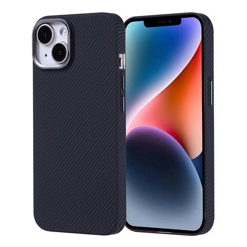 iPhone 13 Kılıf Magsafe Şarj Özellikli Karbon Fiber Görünümlü Ultra İnce Premium Next Kapak