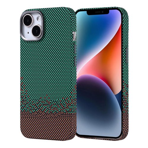 iPhone 13 Kılıf Magsafe Şarj Özellikli Karbon Fiber Görünümlü Ultra İnce Premium Next Kapak